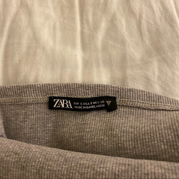 zara ribbed cropped cardigan & tank set NWOT size small - Picture 6 of 6